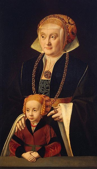 Portrait of a Lady with her daughter